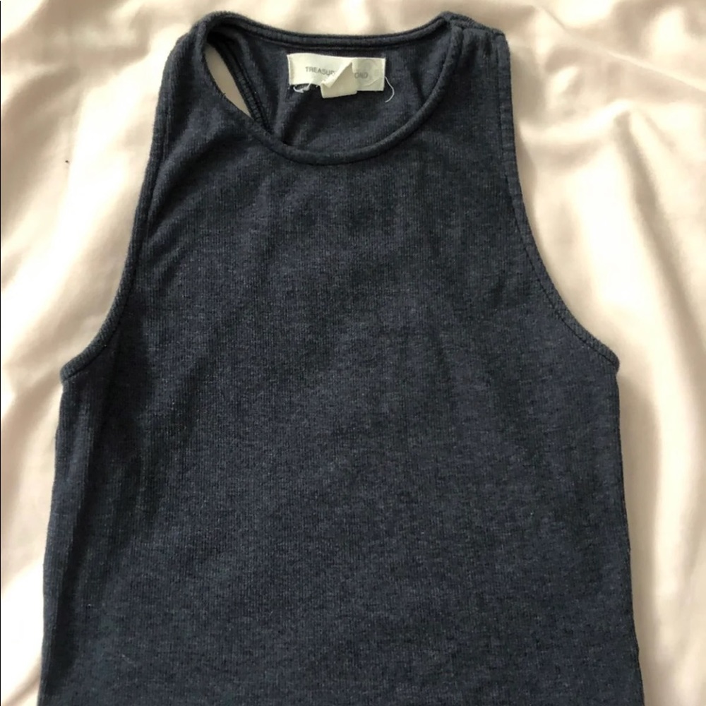 girls treasure and bond crop tank top